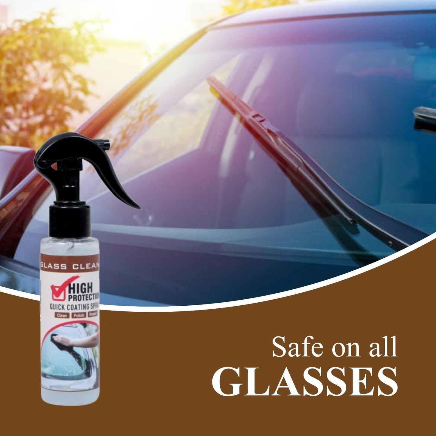 High Protection Glass Cleaner Quick Coating Spray 100 ml